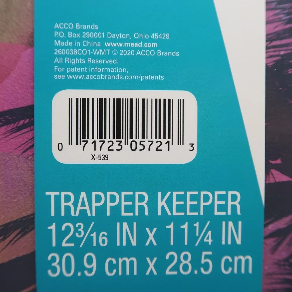 Trapper Keeper Sunset With Palm Trees MEAD 2020 With Folders 80s RETRO Vintage